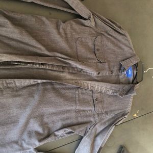 Large gray apt 9 button down shirt